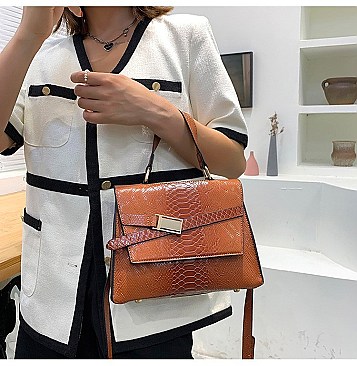 STYLISH ANIMAL PRINT SATCHEL