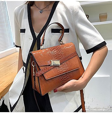 STYLISH ANIMAL PRINT SATCHEL