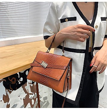 STYLISH ANIMAL PRINT SATCHEL
