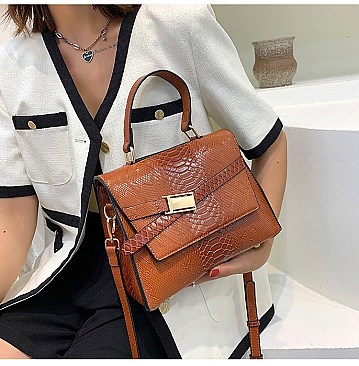 STYLISH ANIMAL PRINT SATCHEL