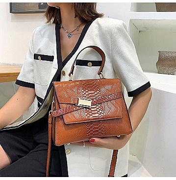 STYLISH ANIMAL PRINT SATCHEL