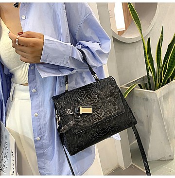 STYLISH ANIMAL PRINT SATCHEL