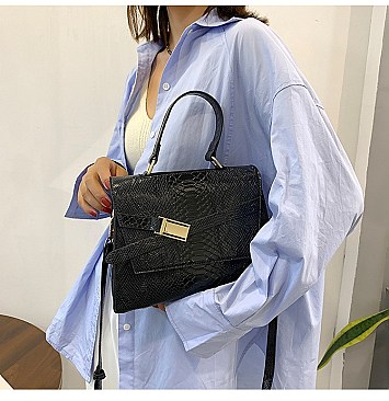 STYLISH ANIMAL PRINT SATCHEL