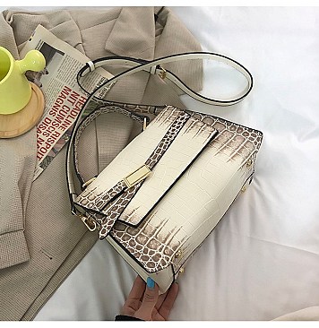 STYLISH ANIMAL PRINT SATCHEL