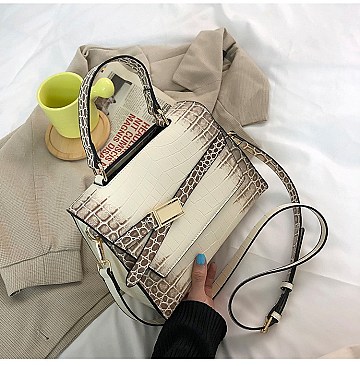 STYLISH ANIMAL PRINT SATCHEL
