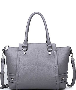 LUX PEBBLED VEGAN LEATHER FRANKIE TOTE BAG JY17495