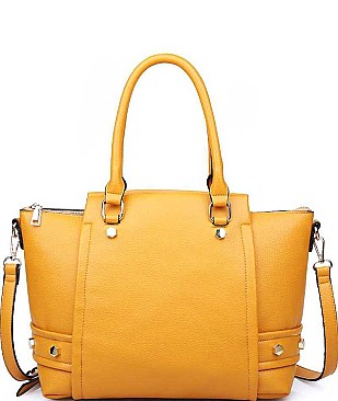 LUX PEBBLED VEGAN LEATHER FRANKIE TOTE BAG JY17495