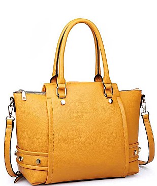 LUX PEBBLED VEGAN LEATHER FRANKIE TOTE BAG JY17495