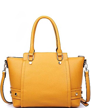 LUX PEBBLED VEGAN LEATHER FRANKIE TOTE BAG JY17495