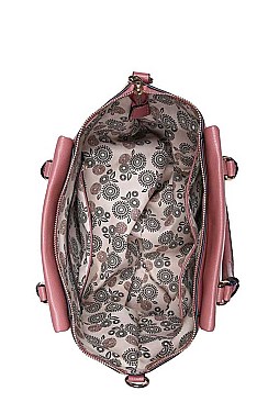 LUX PEBBLED VEGAN LEATHER FRANKIE TOTE BAG JY17495