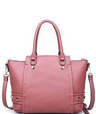 LUX PEBBLED VEGAN LEATHER FRANKIE TOTE BAG JY17495