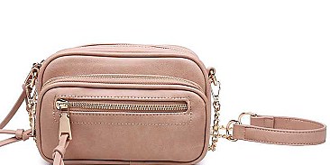 LEATHERETTE LUXURY JADE CROSS BODY BAG