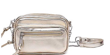 LEATHERETTE LUXURY JADE CROSS BODY BAG