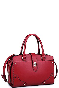 DELUXE CLEO SATCHEL BAG WITH LONG STRAP JY-17950