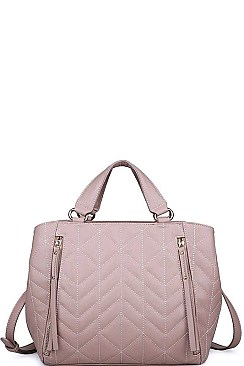 FANCY SIMONE SATCHEL WITH LONG STRAP JY-17990