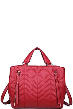 FANCY SIMONE SATCHEL WITH LONG STRAP JY-17990