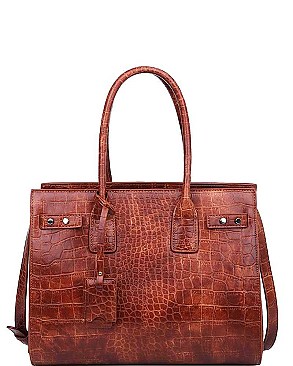 LUXURY SPEARS CROC VEGAN SATCHEL JY-18048
