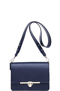 LUXURY HERMIONE SMOOTH VEGAN CROSSBODY BAG JY-18116