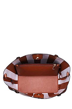 STYLISH LUXURY CAROLINA TOTE BAG WITH COIN PURSE JY-18191