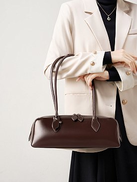 Fashion Top Handle Baguette Shoulder Bag