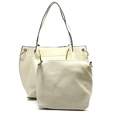 Fashion 2 Handles Satchel & Crossbody Bag Set