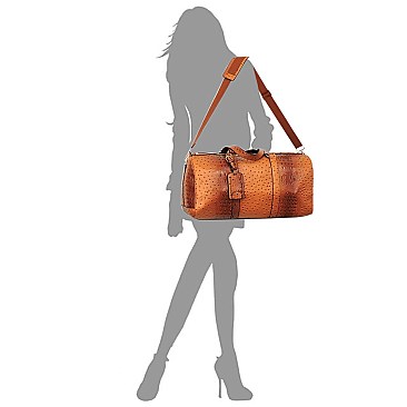 Crocodile 2-in-1 Duffel & Makeup Pouch Set