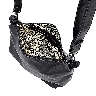 2-in-1 Pebble Textured Shopper Bag