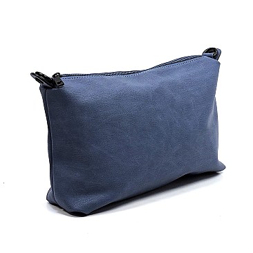 2-in-1 Pebble Textured Shopper Bag