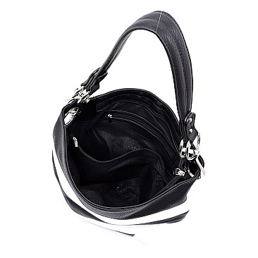 Fashion Striped Classic Bucket Bag