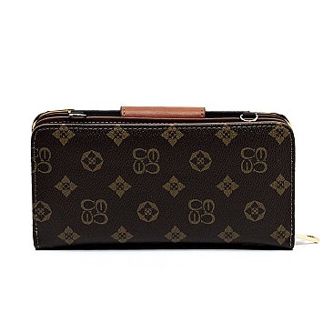 Pack of 6 MONOGRAM FLAP TURN LOCK WALLET WRISTLET