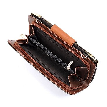 Pack of 6 MONOGRAM FLAP TURN LOCK WALLET WRISTLET