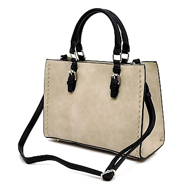 Studded Boxy 3-in-1 Satchel