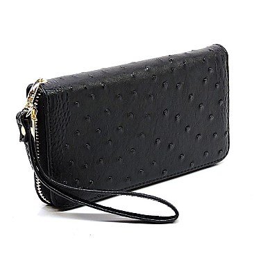 Ostrich Croc 2-in-1 Dome Satchel
