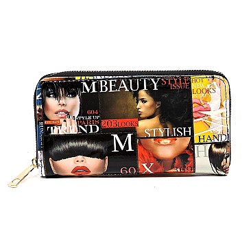 2-in-1 Magazine Cover Collage Dome Satchel