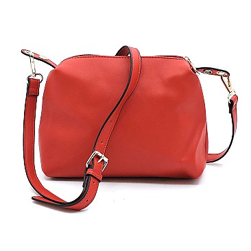 3-in-1Diamond Check Satchel Crossbody Set