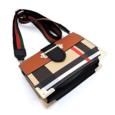 Plaid Check Tartan Cross Body Satchel