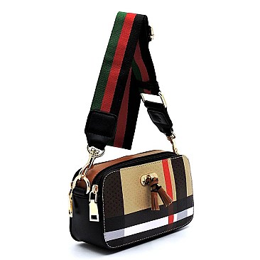 Convertible Tartan Plaid Check Cross Body Bag & Fanny Pack