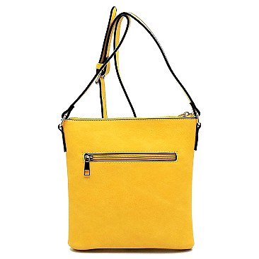 Chevron Pattern Tassel Accent Cross Body Messenger MH-BW2343