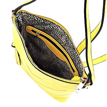 Chevron Pattern Tassel Accent Cross Body Messenger MH-BW2343
