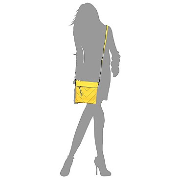 Chevron Pattern Tassel Accent Cross Body Messenger MH-BW2343