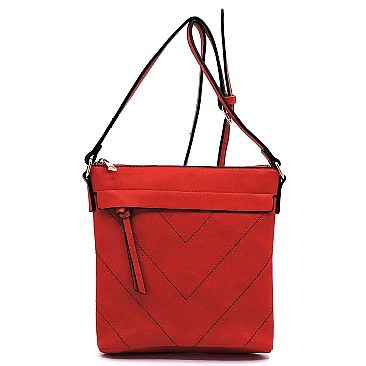 Chevron Pattern Tassel Accent Cross Body Messenger MH-BW2343