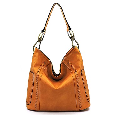 Fashion Whipstitch Bucket Shoulder Bag