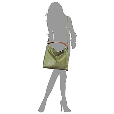 SASSY PERFORATED 2 WAY HOBO