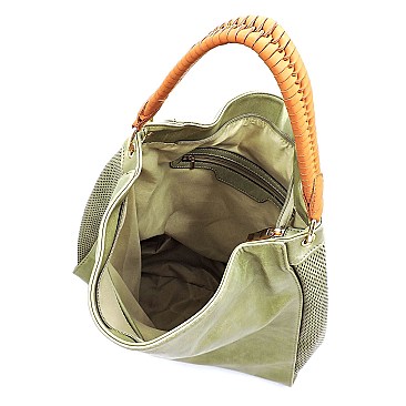 SASSY PERFORATED 2 WAY HOBO