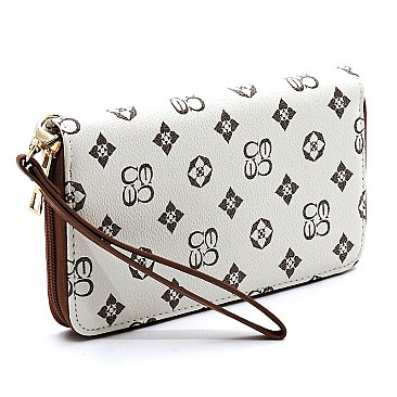 2 IN 1 MONOGRAMMED COLOR BLOCK SATCHEL