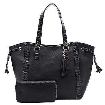 Croc Trimmed 2-in-1 Shopper