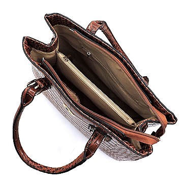 Croc 2-in-1 Top Handle Satchel