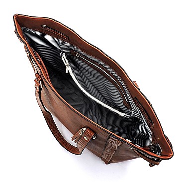 Croc Trimmed 2-in-1 Shopper