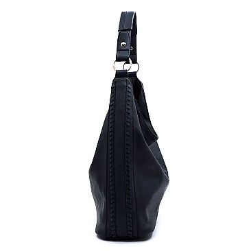 TWO WAY WHIP STITCHED HOBO WALLET SET