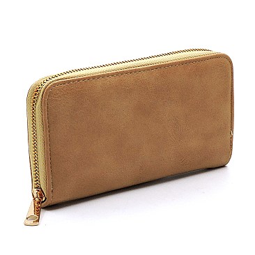 TWO WAY WHIP STITCHED HOBO WALLET SET